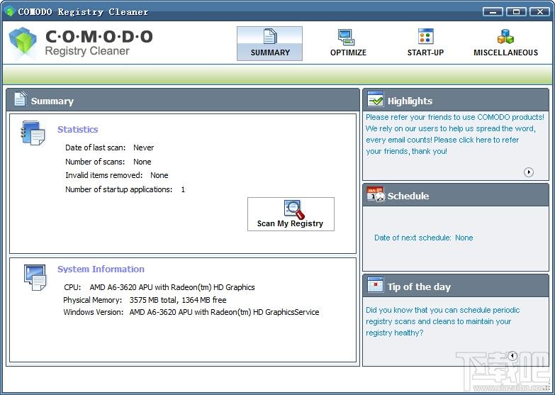 Registry Cleaner,注册表清理工具,COMODO